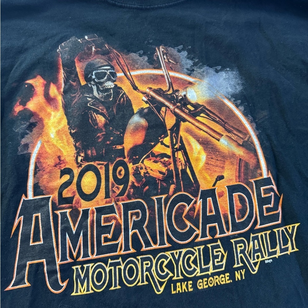 2019 Americade Motorcycle Rally Black Long Sleeve Shirt size large. - Picture 3 of 5